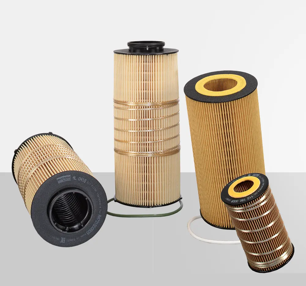 Eleman Yağ Filtreleri <br> micronic Yüksek Verimli<br>Motor Koruması
